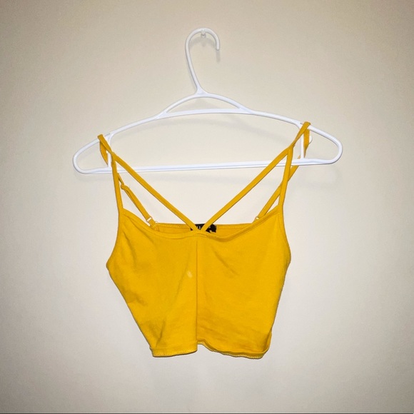 Yellow crop tank - Picture 1 of 2